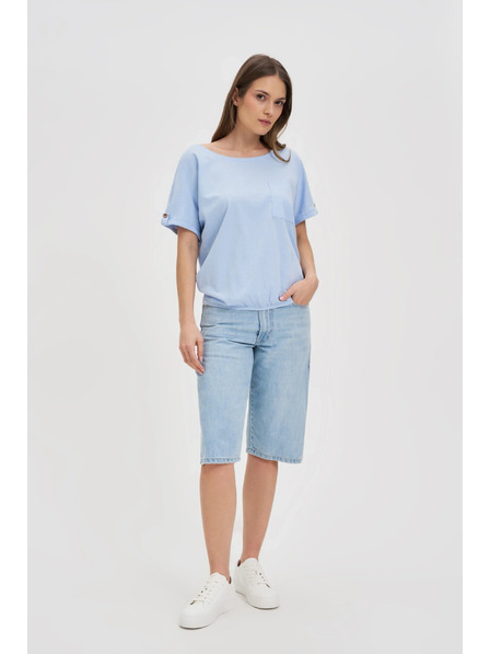 Moodo Hellblaues Damen Moodo T-Shirt