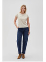 Moodo Hellbeiges Damen-T-Shirt Moodo