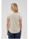 Moodo Hellbeiges Damen-T-Shirt Moodo