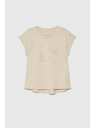 Moodo Hellbeiges Damen-T-Shirt Moodo