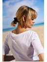 Moodo Weißes Damen-T-Shirt Moodo