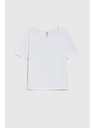 Moodo Weißes Damen-T-Shirt Moodo