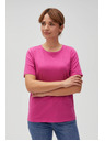 Moodo Fuchsiafarbenes Damen-T-Shirt Moodo