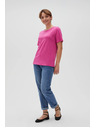 Moodo Fuchsiafarbenes Damen-T-Shirt Moodo