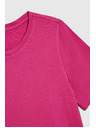 Moodo Fuchsiafarbenes Damen-T-Shirt Moodo