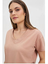 Moodo Hellbraunes Damen-T-Shirt Moodo