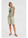 Moodo Olivgrünes Damen-T-Shirt Moodo