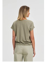 Moodo Olivgrünes Damen-T-Shirt Moodo