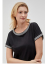 Moodo Schwarzes Damen Long Shirt Moodo