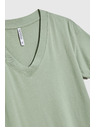 Moodo Olivgrünes Damen-T-Shirt Moodo
