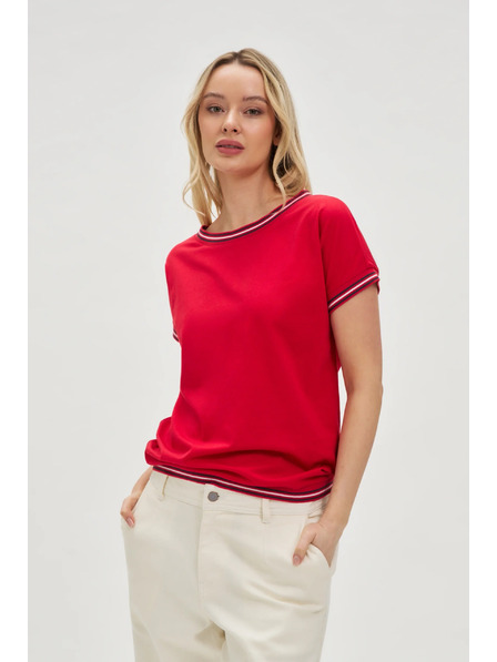 Moodo Rotes Damen-T-Shirt Moodo