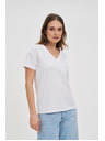 Moodo Weißes Damen-T-Shirt Moodo