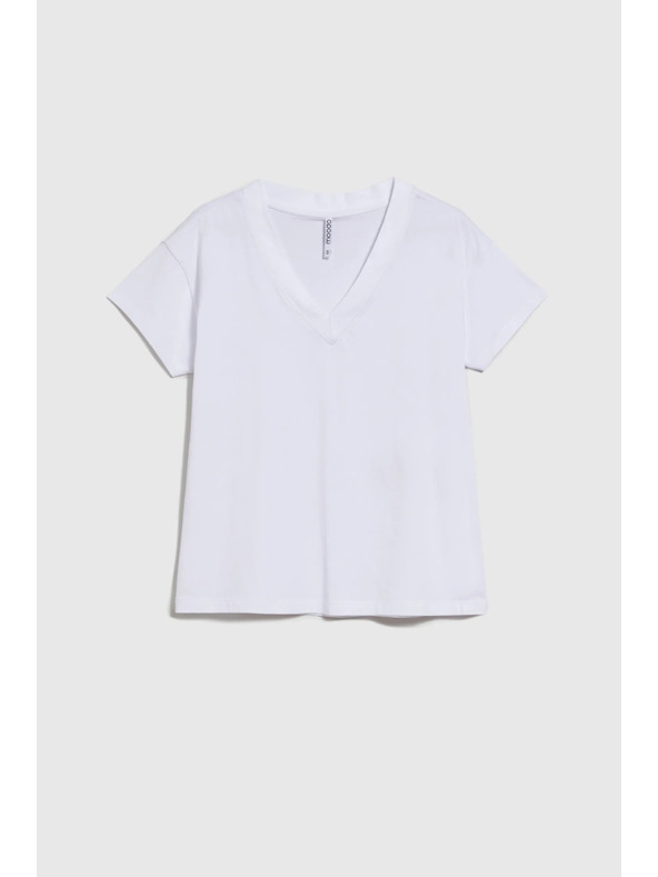 Moodo Weißes Damen-T-Shirt Moodo