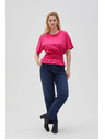 Moodo Fuchsiafarbenes Damen-T-Shirt Moodo