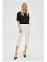 Moodo Schwarzes Damen-T-Shirt aus Baumwolle Moodo