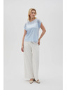 Moodo Hellblaues Damen Moodo T-Shirt
