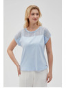 Moodo Hellblaues Damen Moodo T-Shirt