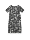 Moodo Leinenkleid mit Aufdruck