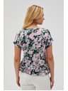 Moodo Rosa Damenbluse mit Bindung