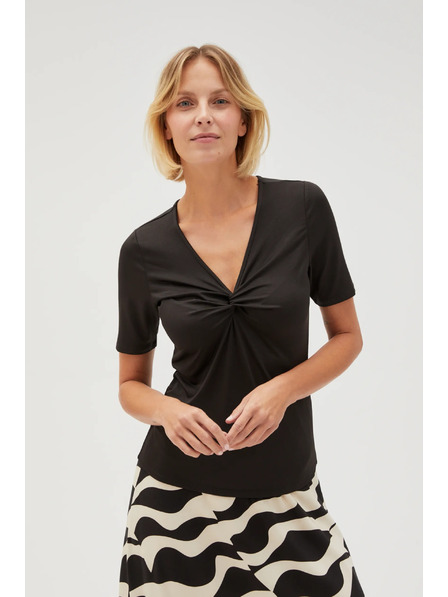 Moodo Schwarzes Damen T-Shirt