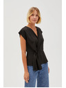 Moodo Schwarze Damenbluse
