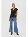 Moodo Schwarze Damenbluse