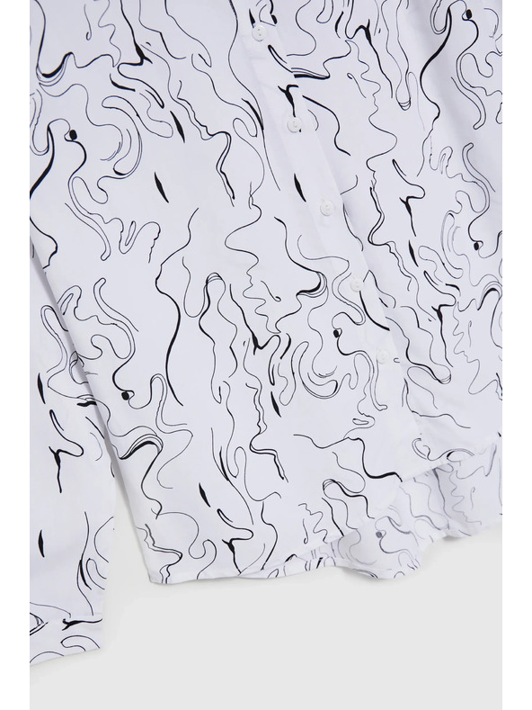 Moodo Weiße Damenbluse