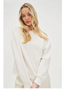 Moodo Weißer Damen-Hoodie