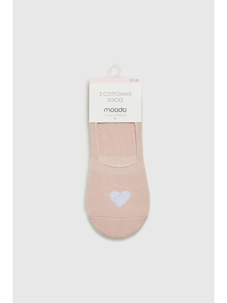 Moodo Hellbeige Damensocken
