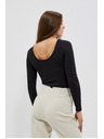Moodo Schwarzes Damen-Langarmshirt