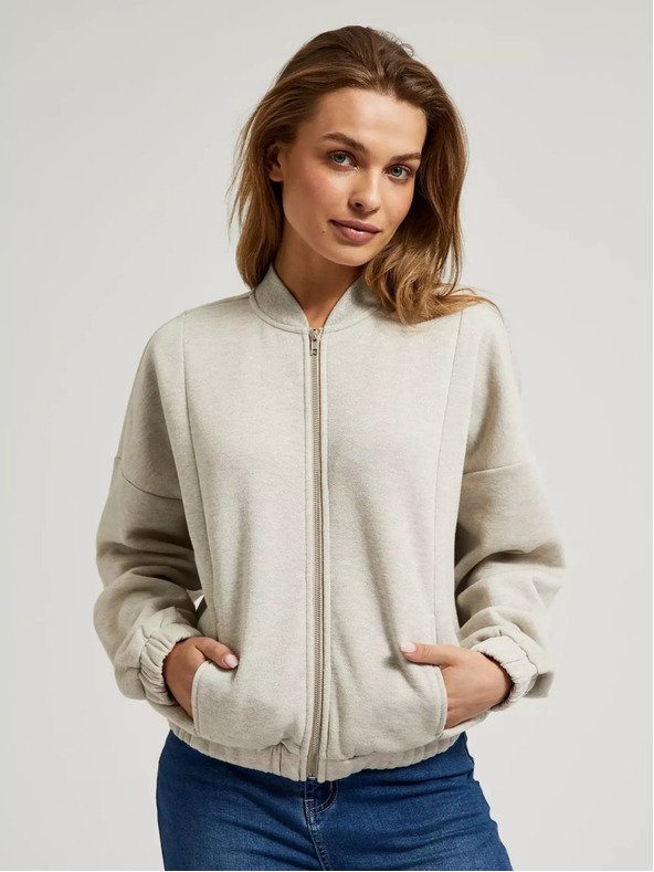 Moodo Beige kurze Jacke