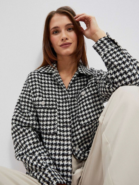 Moodo Schwarz-weiße Damen-Jacke