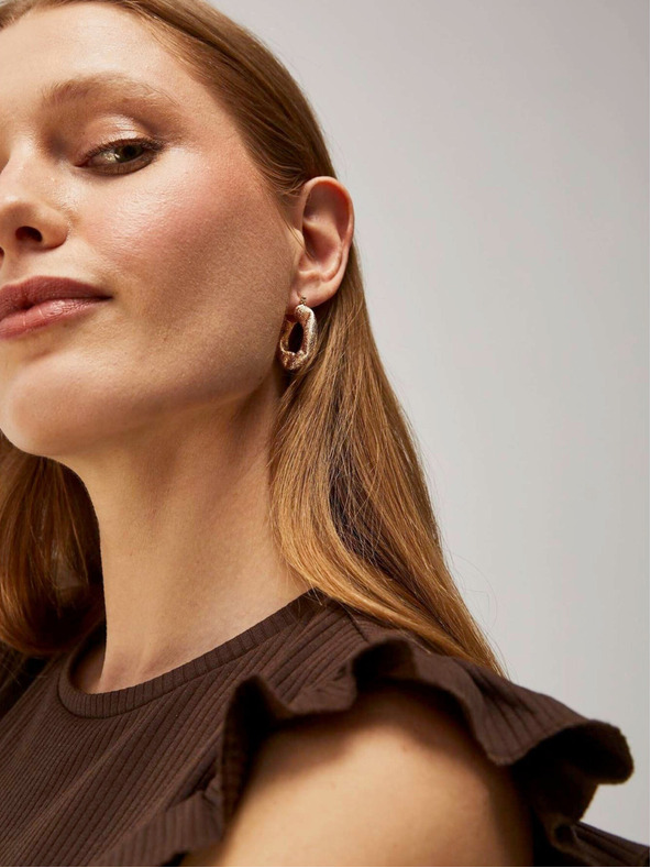 Moodo Goldene Ohrringe