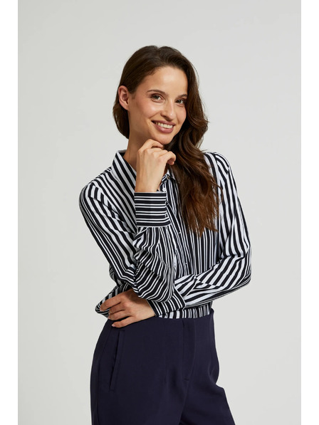 Moodo Schwarze Damenbluse