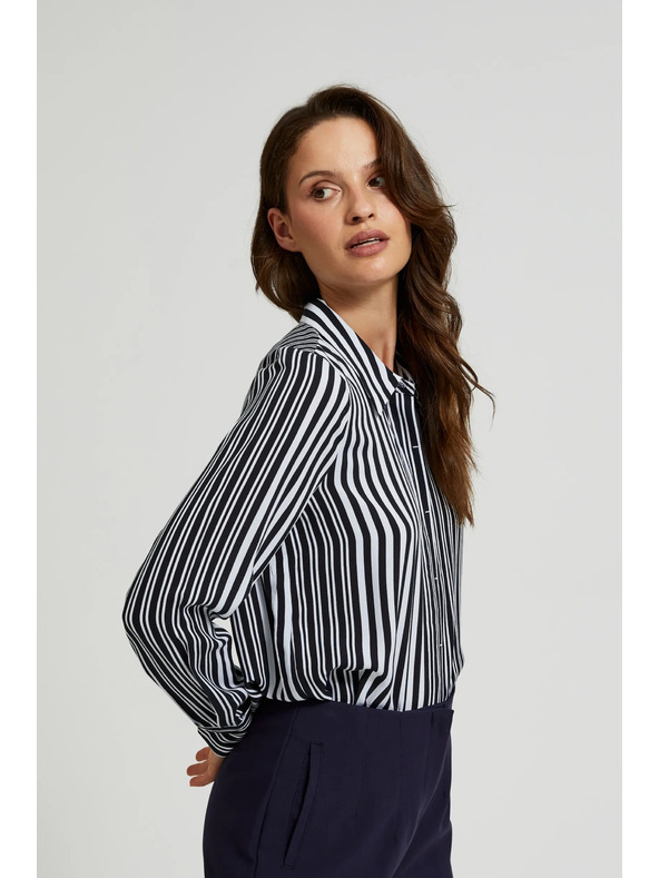 Moodo Schwarze Damenbluse