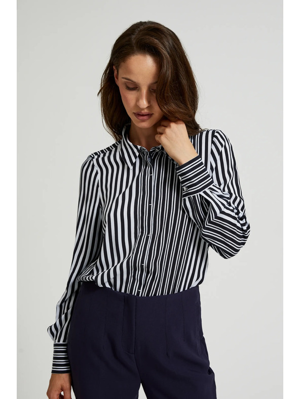 Moodo Schwarze Damenbluse