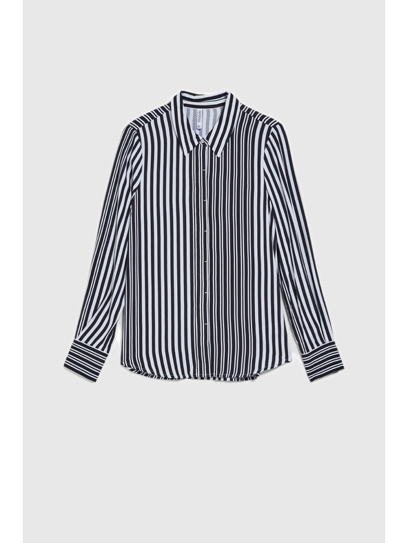 Moodo Schwarze Damenbluse