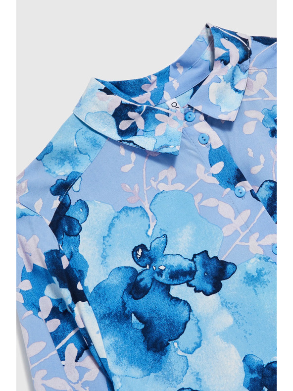 Moodo Dunkelblaues Damenhemd