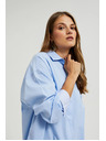 Moodo Blaue Damenbluse