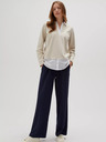 Moodo Beiger Damen-Hoodie
