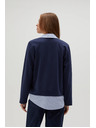 Moodo Dunkelblauer Damen-Hoodie