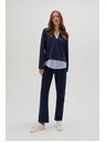 Moodo Dunkelblauer Damen-Hoodie