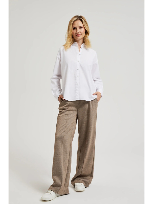 Moodo Weiße Damenbluse