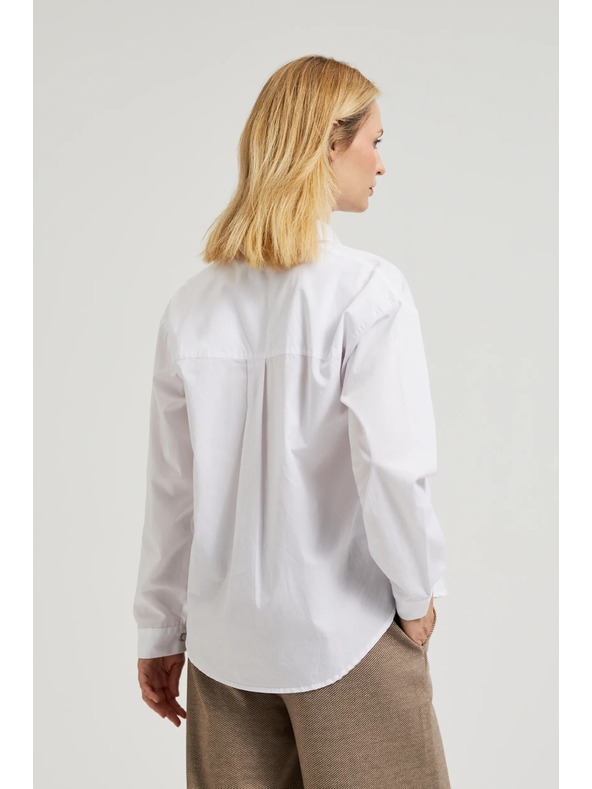 Moodo Weiße Damenbluse