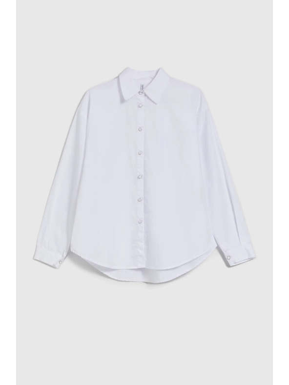 Moodo Weiße Damenbluse