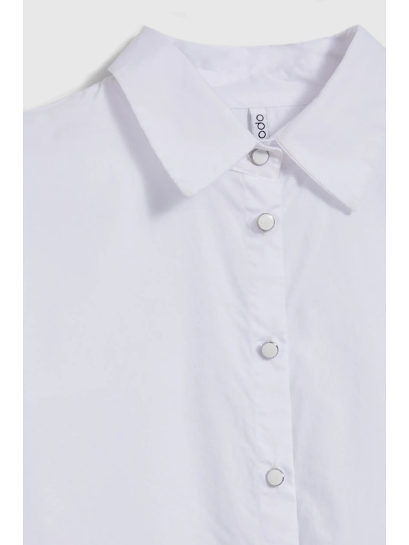 Moodo Weiße Damenbluse