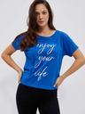 Moodo Blaues Damen-T-Shirt
