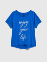 Moodo Blaues Damen-T-Shirt