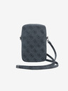 Guess Guess PU 4G Triangle Logo Handytasche mit Reißverschluss Schwarz