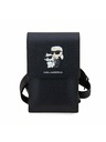 Karl Lagerfeld Karl Lagerfeld Saffiano Metall Logo NFT Handytasche Schwarz
